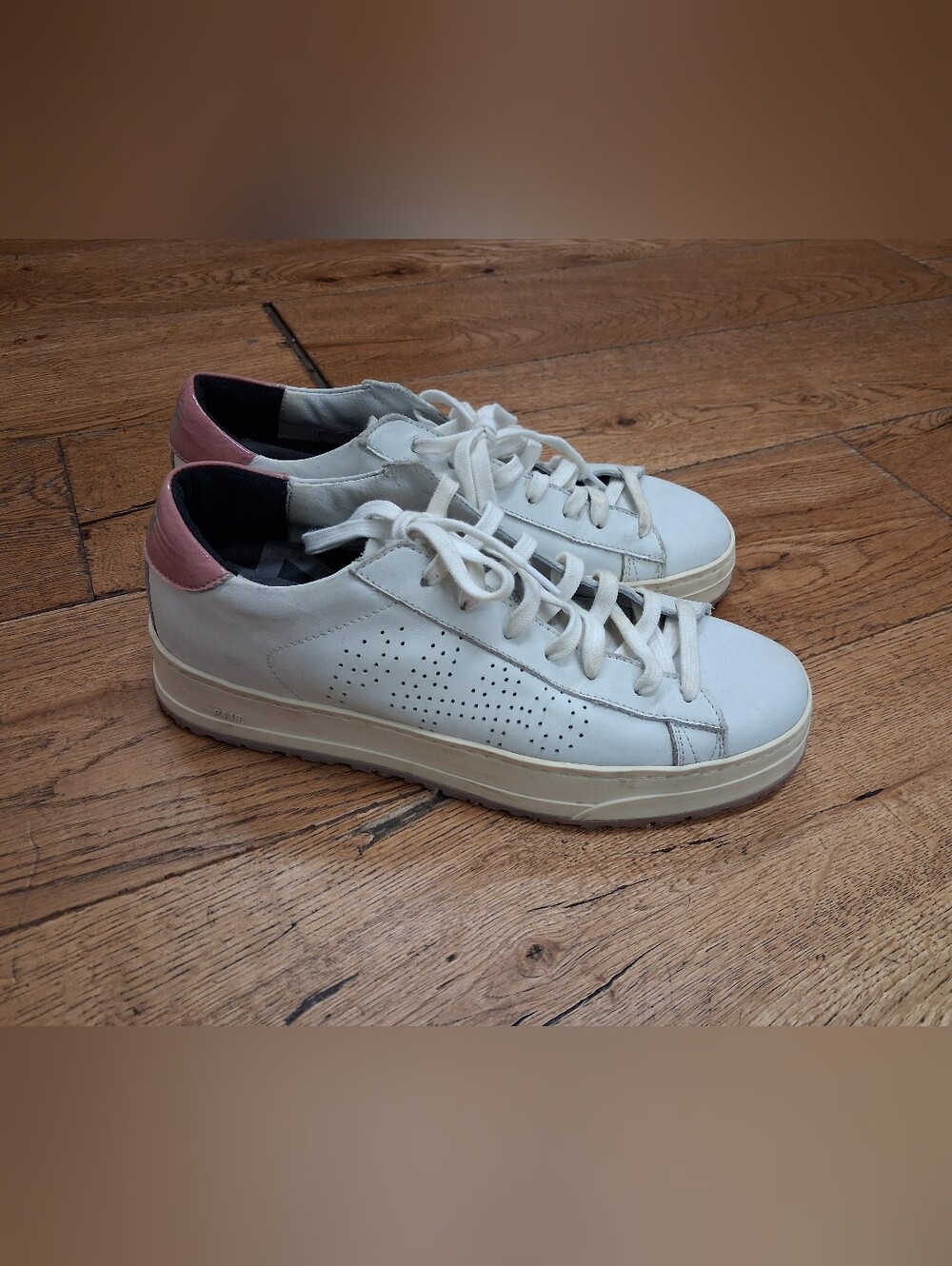 P448 John Women’s Sneaker White pink Size 38 (US 7.5) $298